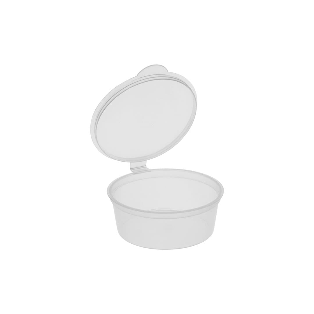 Clear Hinged Lid Portion Cups