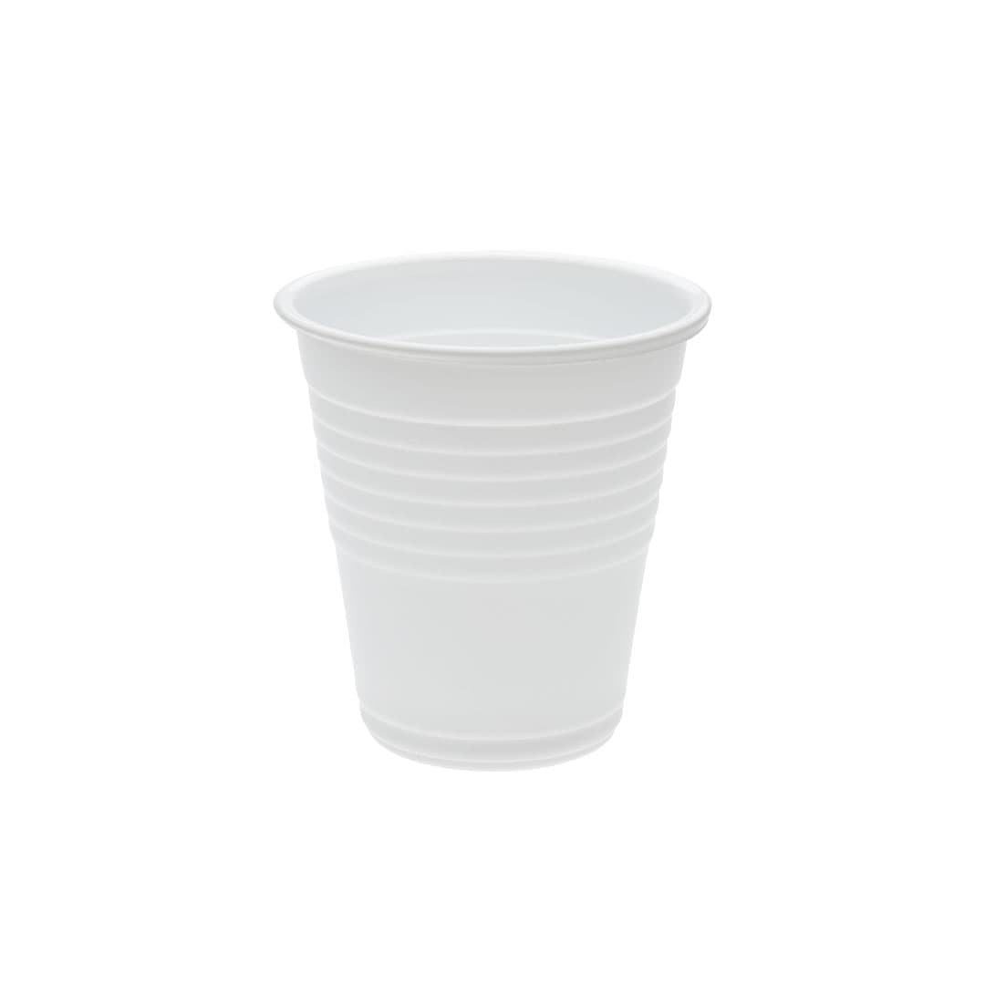 6oz / 180ml White Plastic Cups