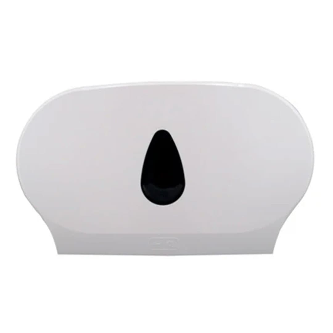 White Double Jumbo Toilet Tissue Dispenser